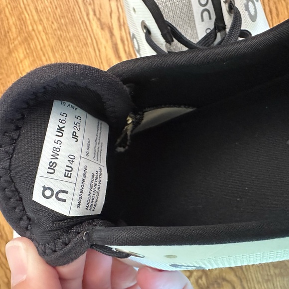 On Running White and Black Athletic Shoes - Picture 5 of 5